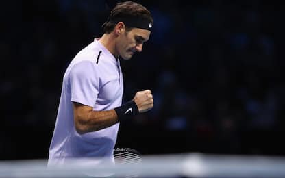 ATP Finals, Federer batte Sock 6-4, 7-6