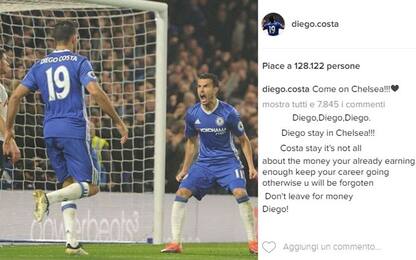 Diego Costa, segnali di pace: "Come on Chelsea!"