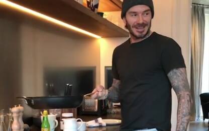 Pancake day, Beckham si improvvisa cuoco