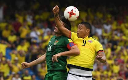 James col brivido, Colombia-Bolivia 1-0. Muriel ko
