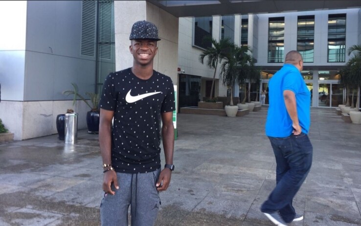 Vinicius Jr (Foto Twitter @globoesportecom)