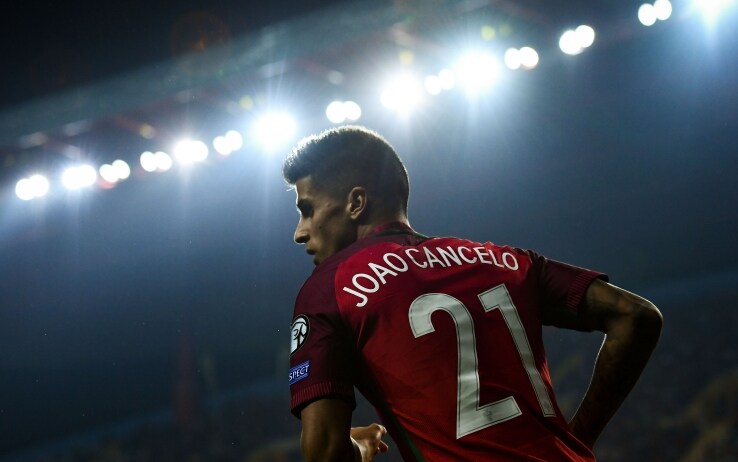 Joao Cancelo con la maglia della Nazionale portoghese Under 21