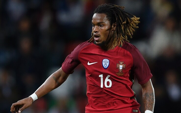 Renato Sanches con la maglia della Nazionale portoghese Under 21