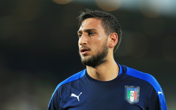 Gianluigi Donnarumma con la maglia della Nazionale italiana Under 21