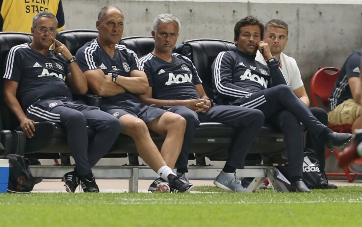 José Mourinho sulla panchina dell'Old Trafford (getty)