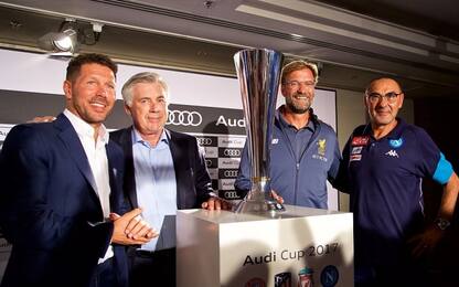 Sarri all'Audi Cup: "Mi sento quasi un intruso..."