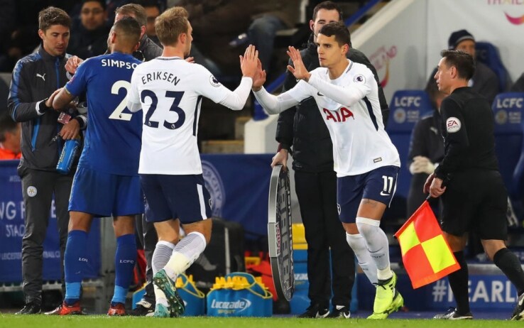 Erik Lamela, Leicester-Tottenham (Getty) Erik Lamela, Leicester-Tottenham (Getty)
