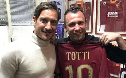 Totti-Cassano, reunion a Trigoria prima del Barça