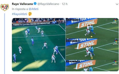 Rayo, tweet "copiato" all'Atletico per lamentarsi