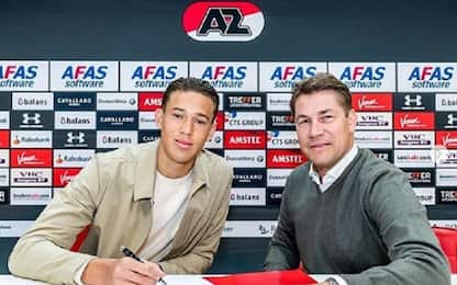 Maxim Gullit, primo contratto pro con l'AZ Alkmaar