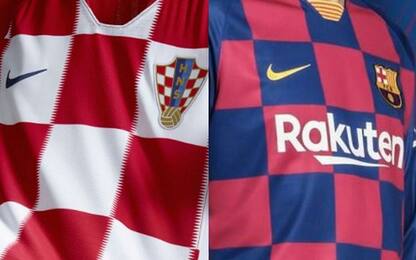 Barça, nuova maglia a scacchi. La Croazia risponde