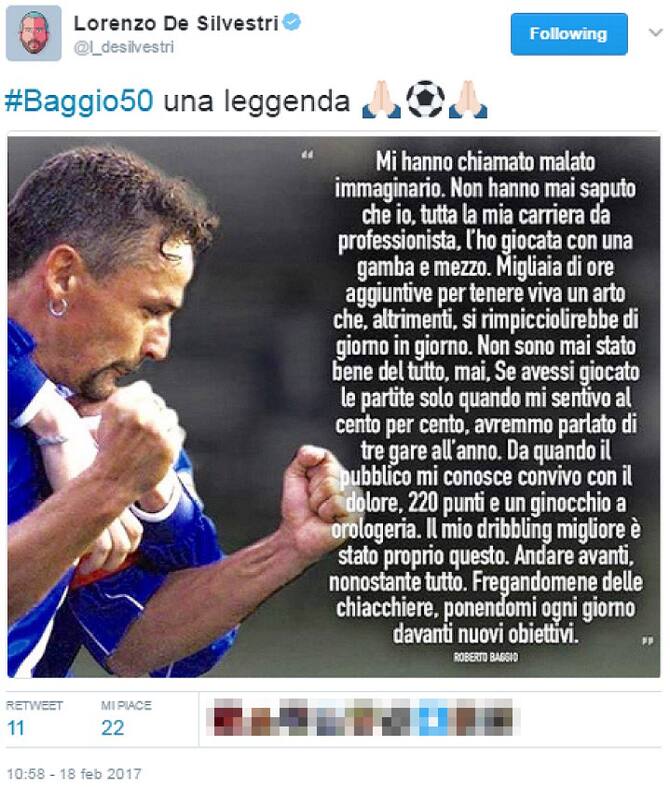 Auguri, campione': l'omaggio dei social a Baggio | Sky Sport