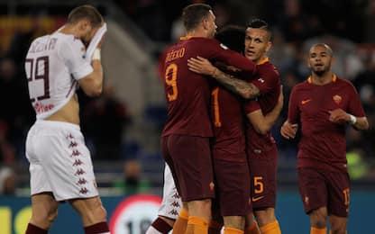 Roma, bella e devastante: Torino battuto 4-1