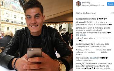 Schick, selfie a Milano: i tifosi si scatenano