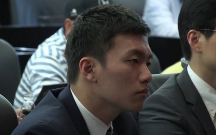 Steven Zhang assiste alla presentazione di Walter Sabatini