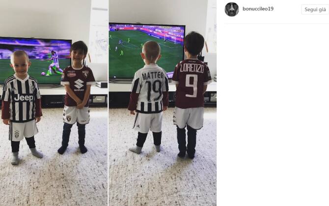 scudetto juventus 2017 e gioia per tutti ma bonucci jr e triste sky sport