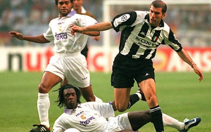 Photo Vintage Originale - Coupe Du Monde 1998 - Desailly, Zidane - 21x30 Cm - Farabola