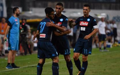 Ounas risponde a Inglese: Napoli fa 1-1 col Chievo