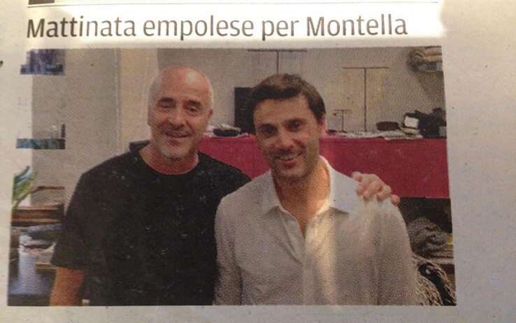 Vincenzo Montella in visita al Fousr Sides con l'amico Massimo Cioni (foto: Ilaria Masini)