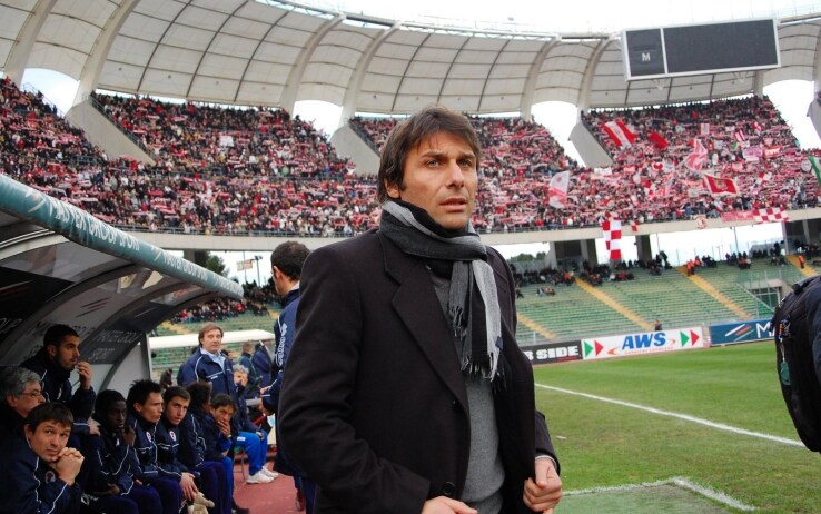 Antonio Conte ai tempi del Bari (Lapresse)
