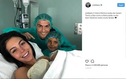 Ronaldo di nuovo papà: è nata Alana Martina