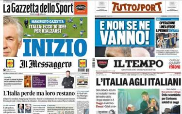 "Ancelotti, nuovo inizio". La rassegna stampa