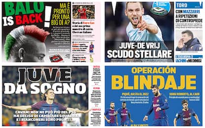 "Balo is back", "Juve da sogno": rassegna stampa