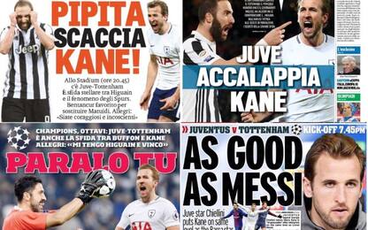 Juve-Tottenham sulle prime pagine: rassegna stampa