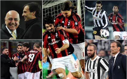 Juve-Milan sette anni dopo, due mondi capovolti