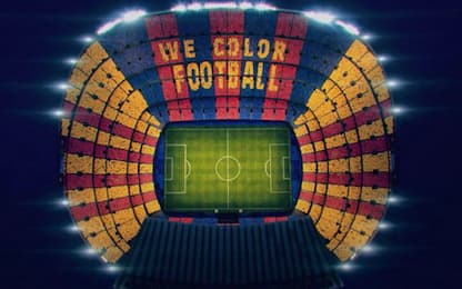 "We color football": show da Clásico al Camp Nou
