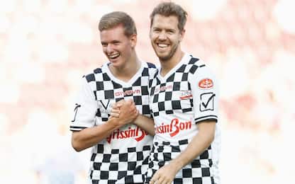Schumi jr-Vettel in coppia alla Race of Champions