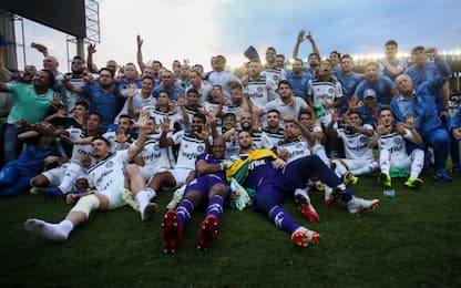 Brasile, Palmeiras campione: festa per Felipe Melo