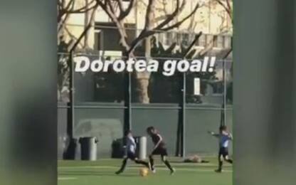 Dorotea gol, come papà... Alex Del Piero