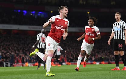 Ramsey-gol, Newcastle ko: Arsenal al 3° posto