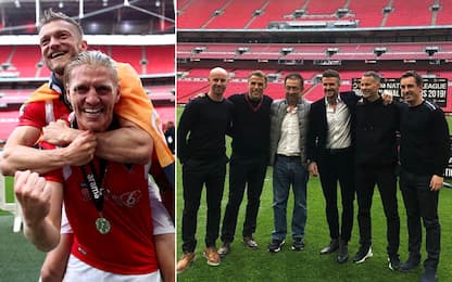 Salford promosso: Beckham e glorie United in festa