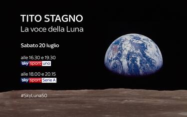 #SkyLuna50, "Tito Stagno: la voce della Luna"