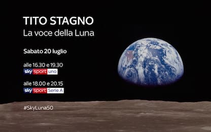 #SkyLuna50, "Tito Stagno: la voce della Luna"