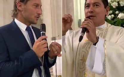 Totti-show al matrimonio della cognata. VIDEO