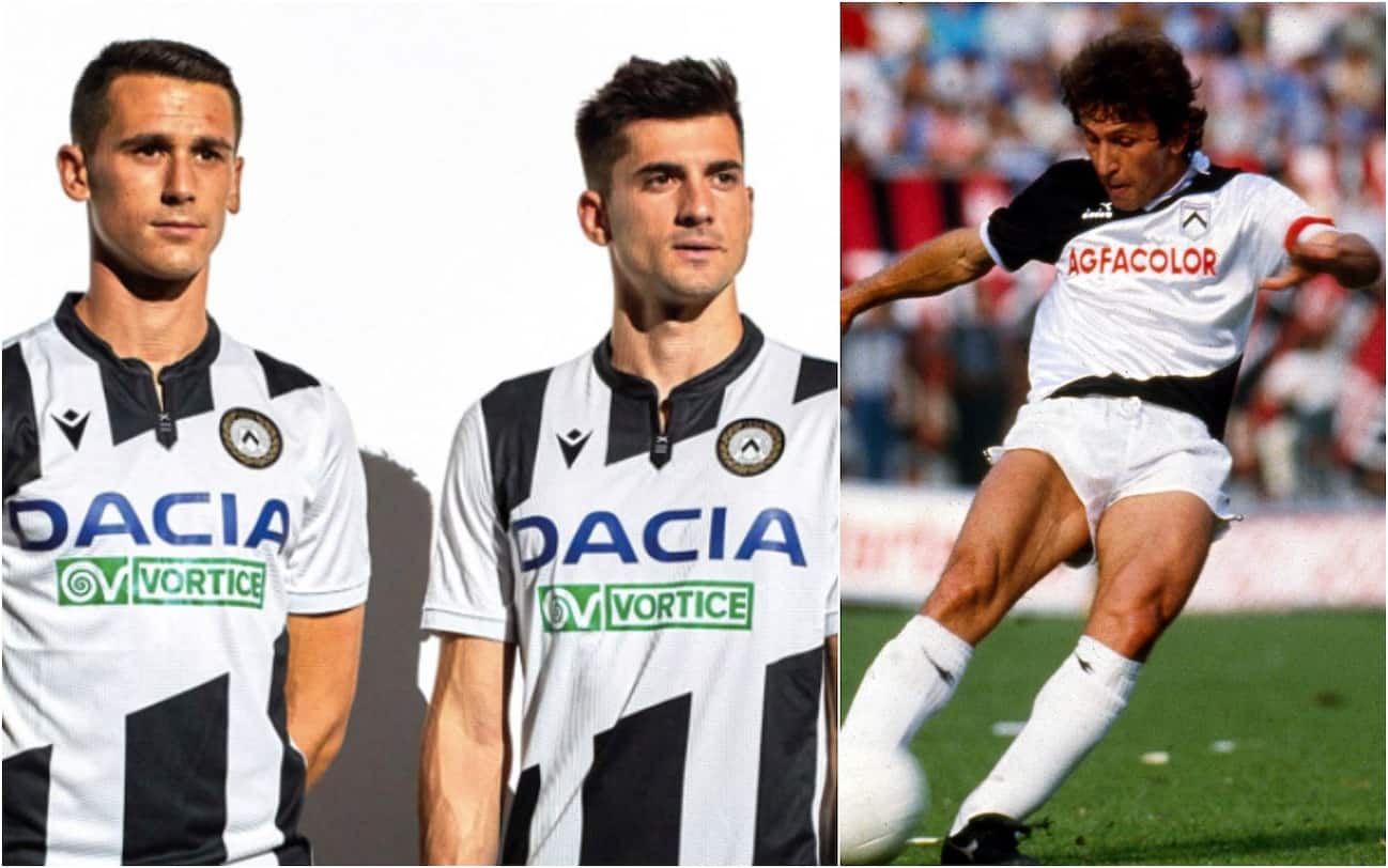 Udinese, la nuova maglia per le partite in casa ispirata a quella di Zico. LE FOTO Sky Sport Udinese, la nuova maglia per le partite in casa ispirata a quella di Zico. LE FOTO Sky Sport