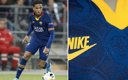 Roma, terza maglia modificata in Europa League