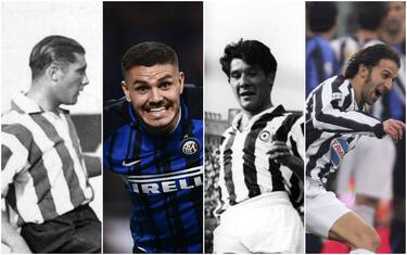 Da Meazza a Del Piero, i goleador di Inter-Juve