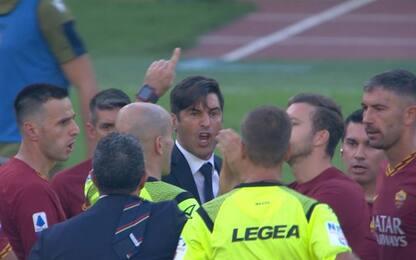 Fonseca espulso si scusa: "Ma l'arbitro...". VIDEO
