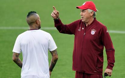 Bayern, Ancelotti: "Vidal via? Tutta spazzatura"