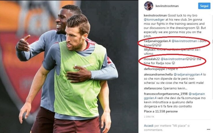 Il post di Strootman Il post di Strootman