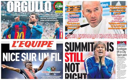 Da Conte a Zidane, la rassegna stampa di oggi