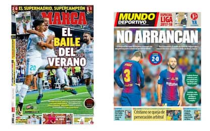 Disfatta Barça, il Real gode: i giornali spagnoli