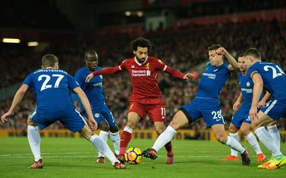Willian risponde a Salah, Liverpool-Chelsea 1-1