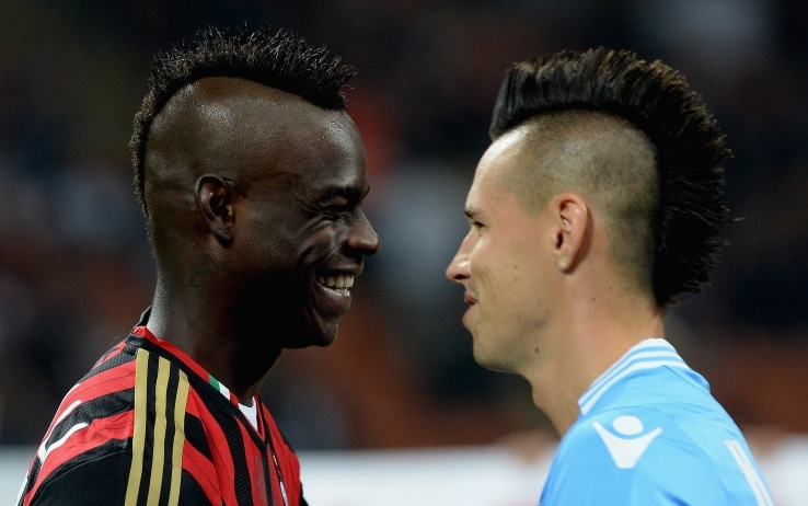 Balotelli e Hamsik mario balotelli, marek hamsik