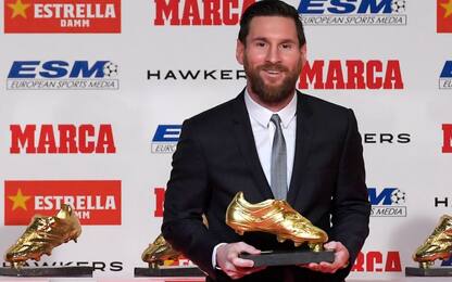 Scarpa d'Oro a Messi: è la quinta in carriera