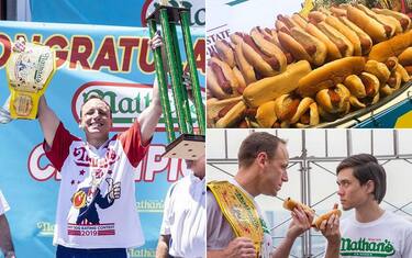 Gara di hot-dog, il campione ne divora 71 in 10'